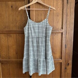 Altar'd State Spaghetti Strap Stripe Tiered Mini Dress